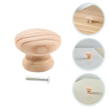  10 pomelli rotondi in legno