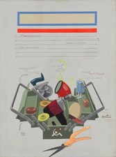 Luca Alinari, opera storica del 1972, grandi dimensioni, esposta e pubblicata