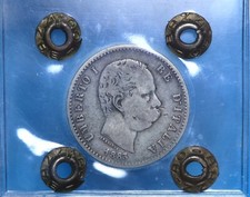 UMBERTO I° LIRA 1883 ROMA SILVER COIN ARGENTO mMB RRRR MONETE DA COLLEZIONE