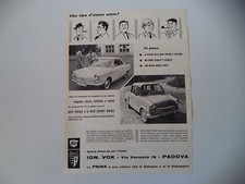 advertising Pubblicità 1960 NSU PRINZ/SPORT PRINZ