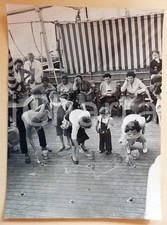 1950 ca ITALIA - M/N MARCO POLO Giochi di bordo - Fotografia 29x40 cm