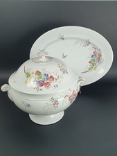 ZUPPIERA E PIATTO SOCIETA' CERAMICHE RICHARD FINE SECOLO XIX