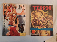LOTTO DI 2 FUMETTI  PER ADULTI "MESSALINA"E "TERROR" VEDI FOTO