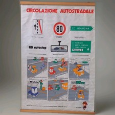 CARTELLONE SCOLASTICO "CIRCOLAZIONE AUTOSTRADALE"