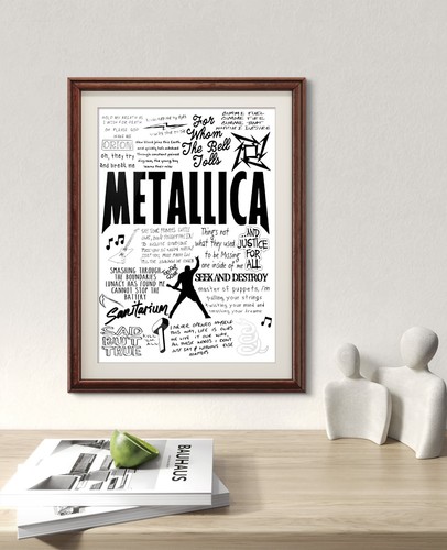 Metallica poster - poster.,