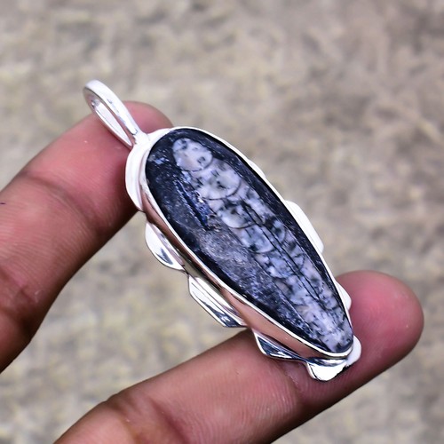 Ciondolo orthoceras pietra - orthoceras,