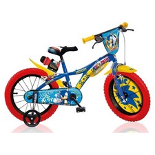 Bicicletta 16" Sonic Dino Bikes Bici Bambino con Rotelle Ufficiale SEGA