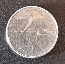 Moneta da 50 lire Micro del