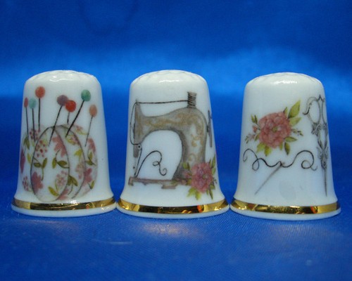 Birchcroft china thimbles - china, --