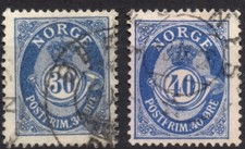 NORVEGIA 1921/1929 - Usati