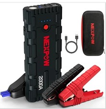 NEXPOW Avviatore Batteria Auto, 2000A 18000mAh Portatile Avviatore di Emergenza