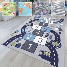 Tappeto Cameretta per Bambini Tappeto da Gioco Bambino Bambina  Casa Auto Strade