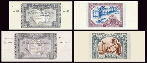 Facsimil billetes 500 - 500,
