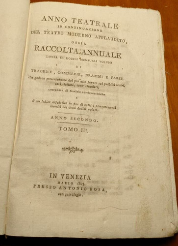 Libro antico anno 1805 - libro,