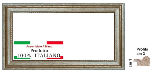 Cornice legno argento per - legno,