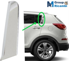 Kia Sportage Fascetta Modanatura Plastica Cromata Porta Posteriore Sinistra