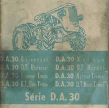 SAME trattore D.A. 30 Libretto