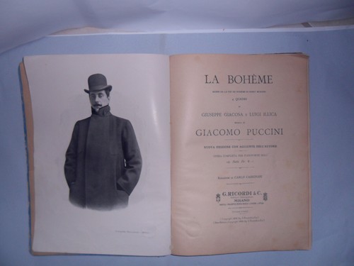 Spartito boheme pianoforte - spartito,