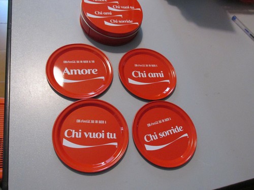 Coca cola set sottobicchieri - coca, 4