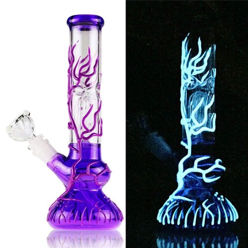Purple glass bong glow - bong, in