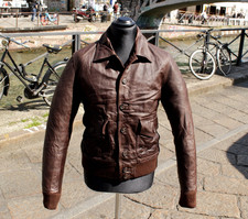 Giubbotto bomber pelle vintage