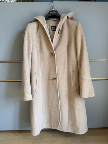 Vtg cinzia rocca hooded coat - hooded,