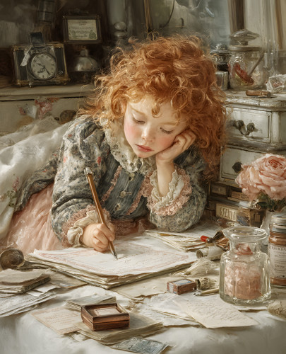 Bambina 8x10 seduta - , a