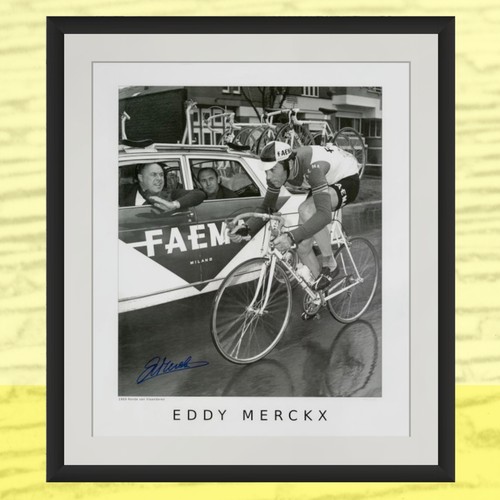 Stampa firmata eddy merckx - stampa,