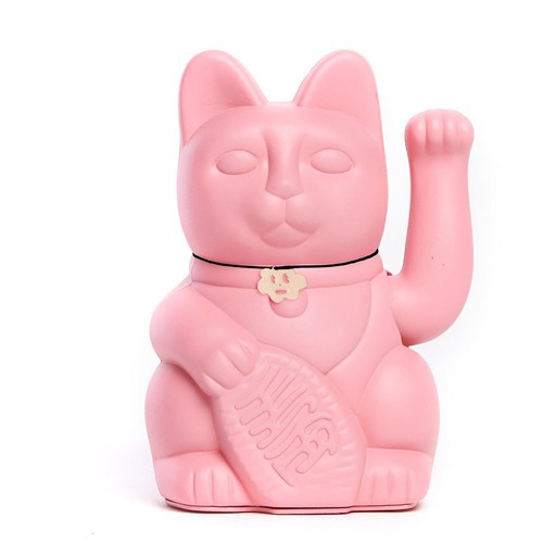 Gatto portafortuna rosa