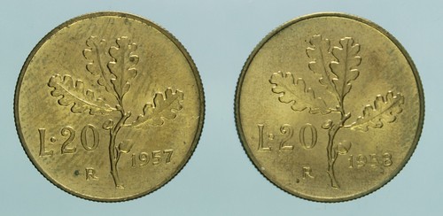Repubblica italiana lire - repubblica, 20