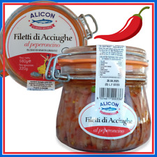 1 Filetti di Acciughe Alici in olio Salate Piccanti Italia Sicilia SCIACCA