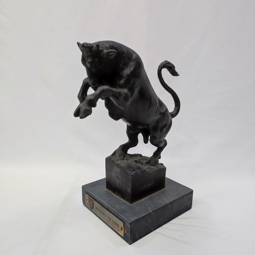 Trofeo scultura bronzo - scultura, toro