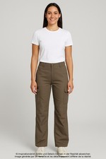 Jack Wolfskin pantaloni di tessuto pantaloni da donna pants chino taglia W29 cotone marrone #0lvf2ts
