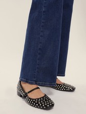 Ballerina in ecopelle nera con