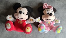 MINNIE & TOPOLINO PELUCHE PARLANTI ORIGINALI DISNEY CLEMENTONI - OTTIMO STATO