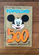 TOPOLINO N°500 ANNO 1965 NUMERO SPECIALE ORIGINALE CON FARFALLA BUONO OTTIMO