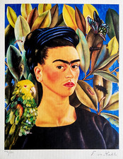 Frida Kahlo Litografia COA