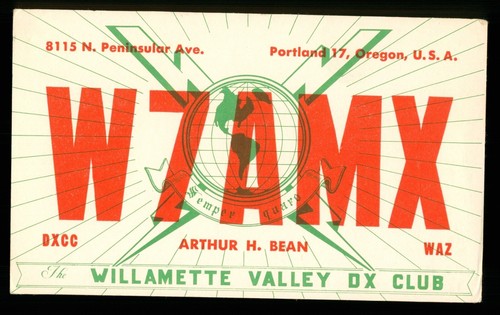 Qsl card radio - card, usa
