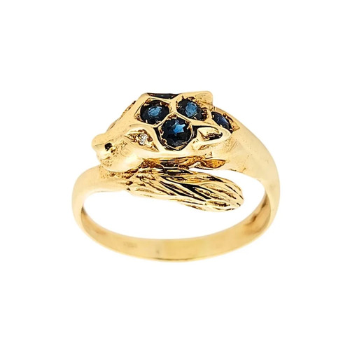 Anello pantera contrariè oro - contrariè,