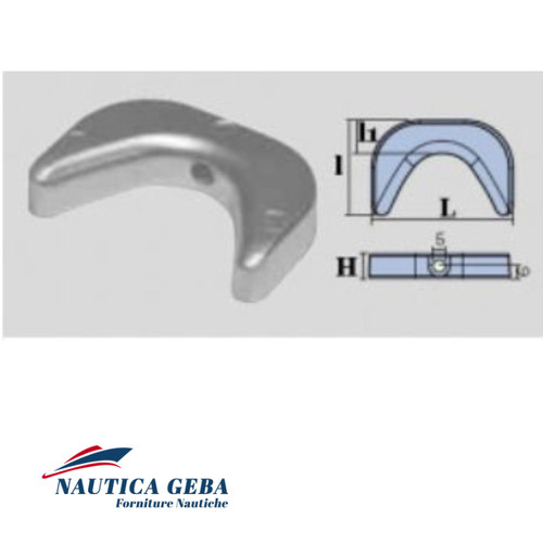 Anodo placca per motore - a,