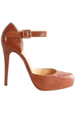 CHRISTIAN LOUBOUTIN TAN LIZARD