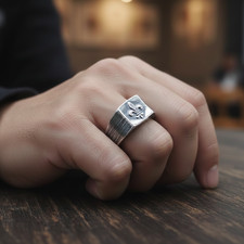 Chevalière Fleur de Lys