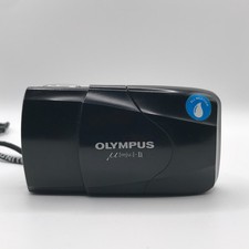 Olympus MJU II Stylus 35mm Compact Film Camera Black Excellent Condition