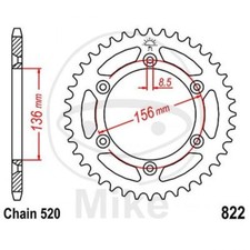 CORONA Z41 520 NERA D.INT. 136 727.56.39 PER HUSQVARNA 510 SM R 2005-2010