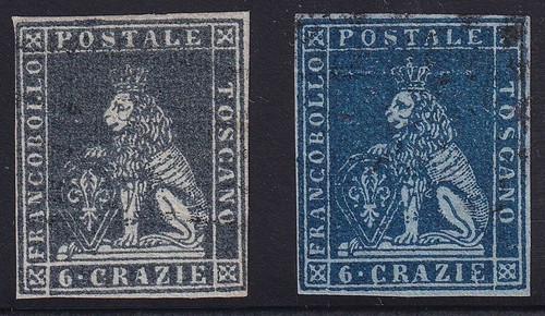 Italia toscana 1851 leone - italia, 1851-52