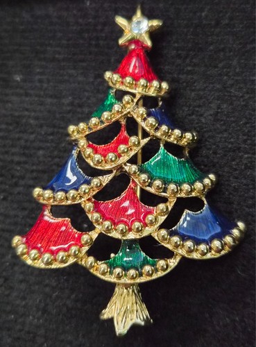 Spilla albero - albero, natale