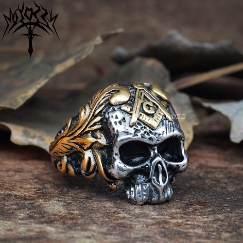 Anello uomo gotico - , placcato