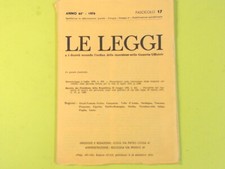 LE LEGGI 1976 FASCICOLO 17