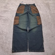 Jeans Baggy Man Patchwork Wide