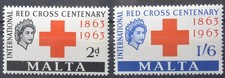1963 Malta Croce Rossa  MNH**Serie completa